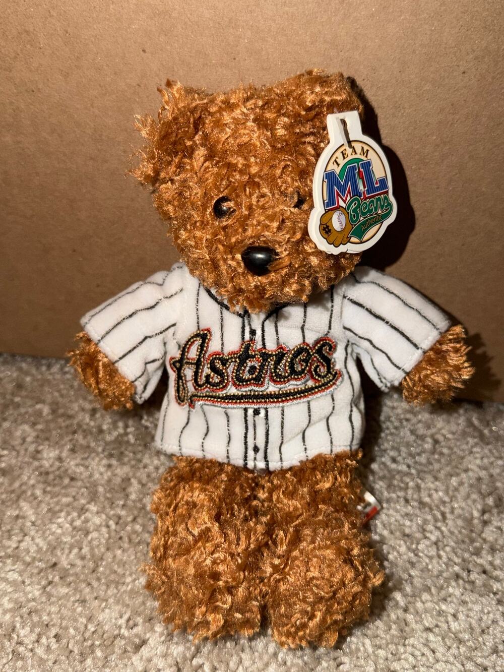 Vintage Team Beans MLB Authentic Houston Astros Teddy Bear Plush